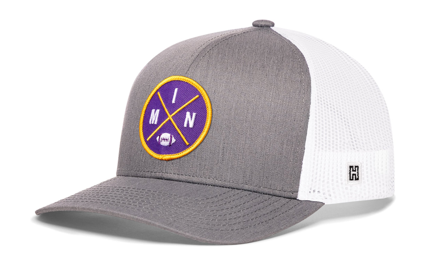 Minnesota Trucker Haka Hat Black MIN X Football Snapback
