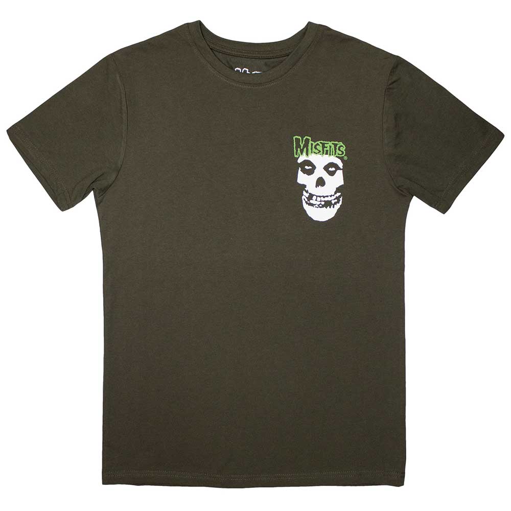 Misfits Mini Skull & Logo Mens T Shirt