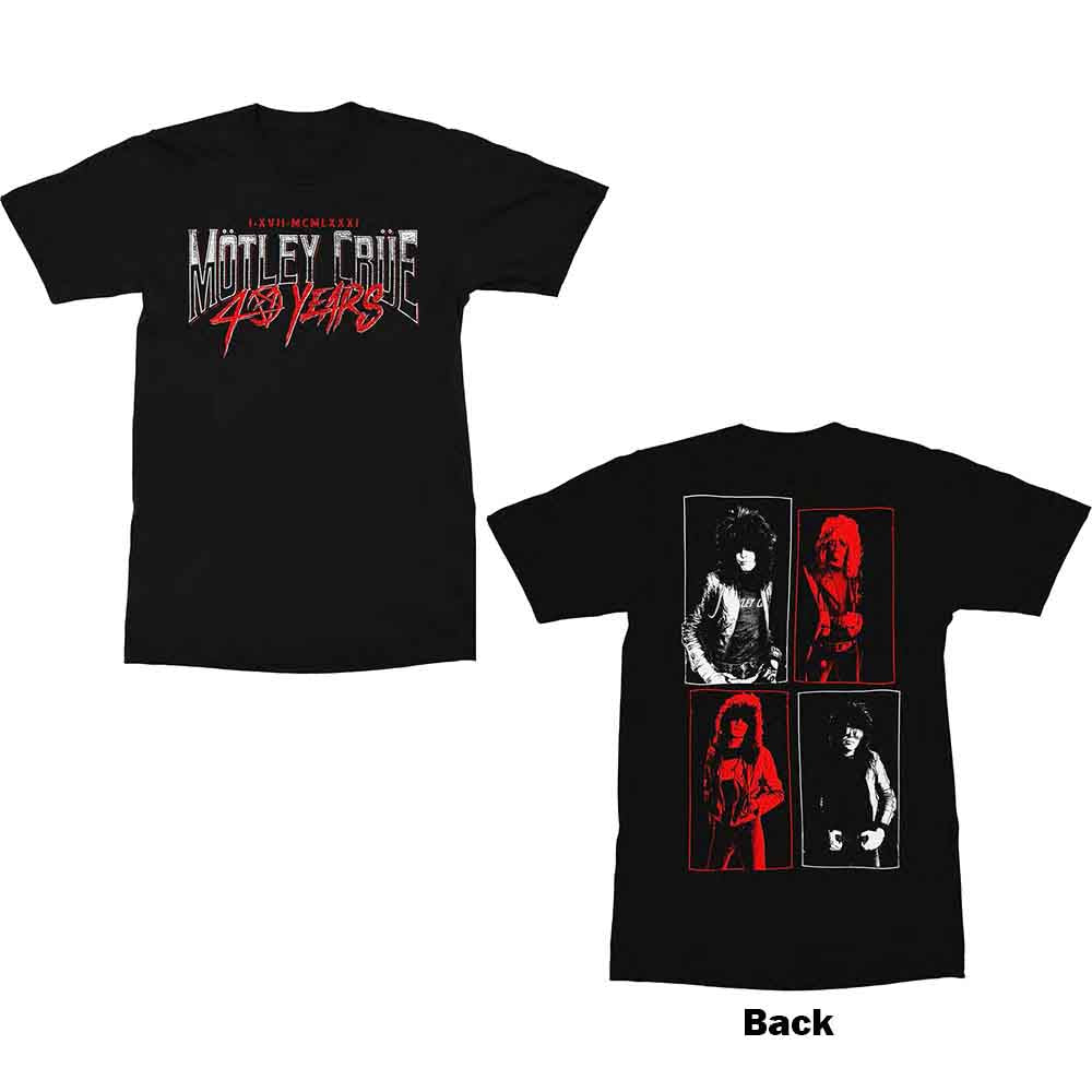 Motley Crue 40 Years Mens T Shirt