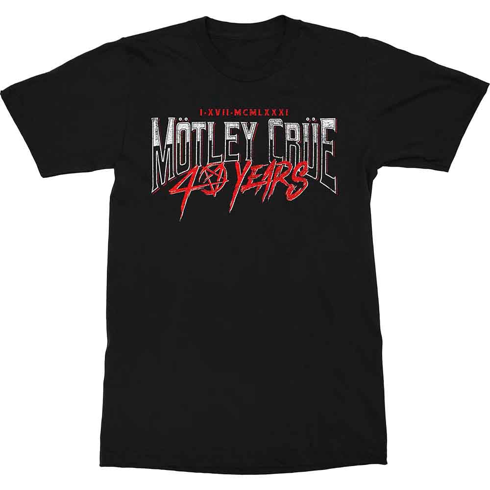 Motley Crue 40 Years Mens T Shirt