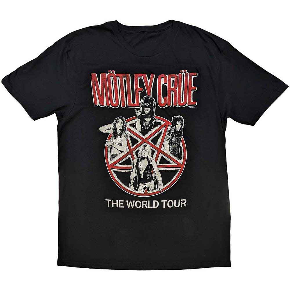 Motley Crue Vintage World Tour Mens T Shirt