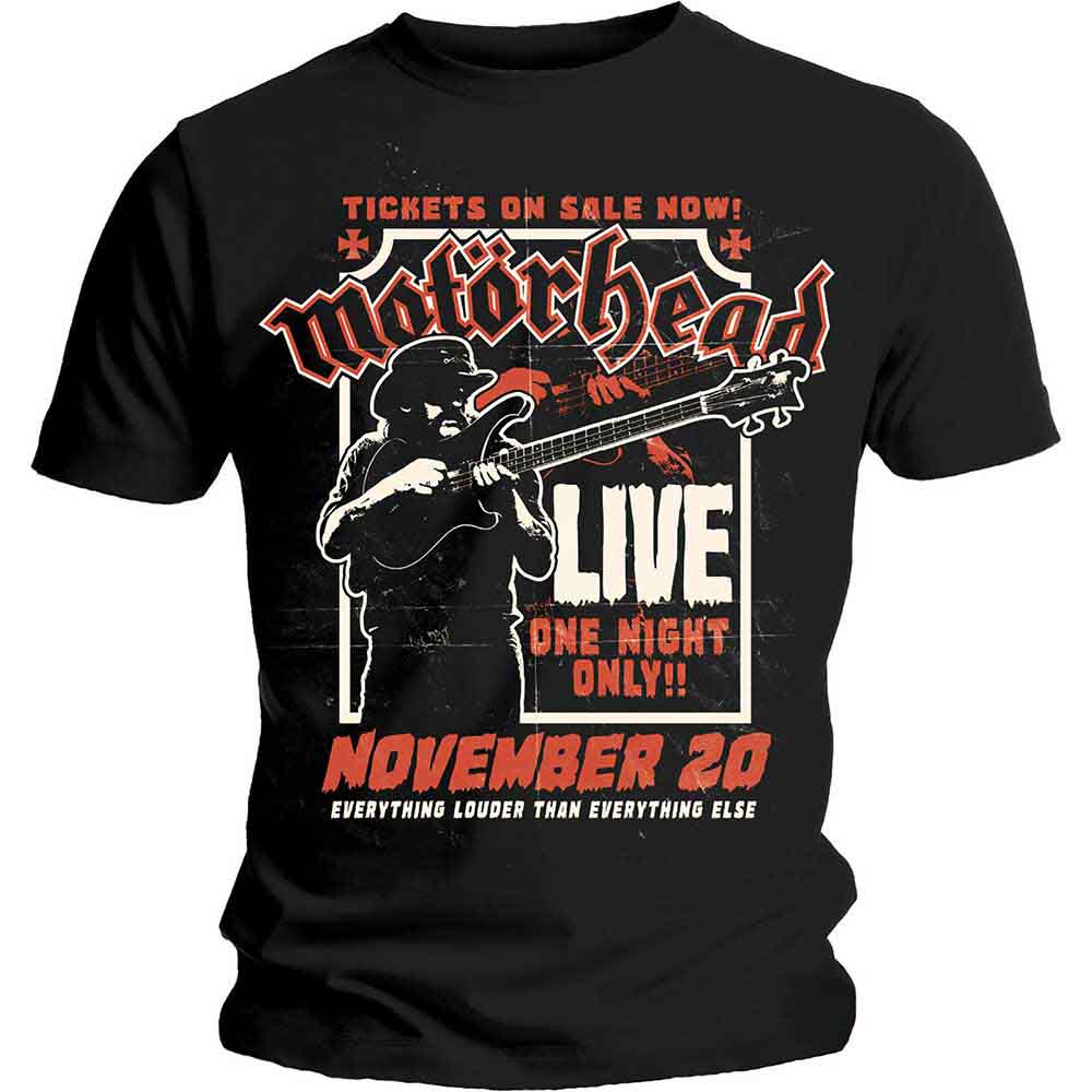 Motörhead Lemmy Firepower Mens T Shirt
