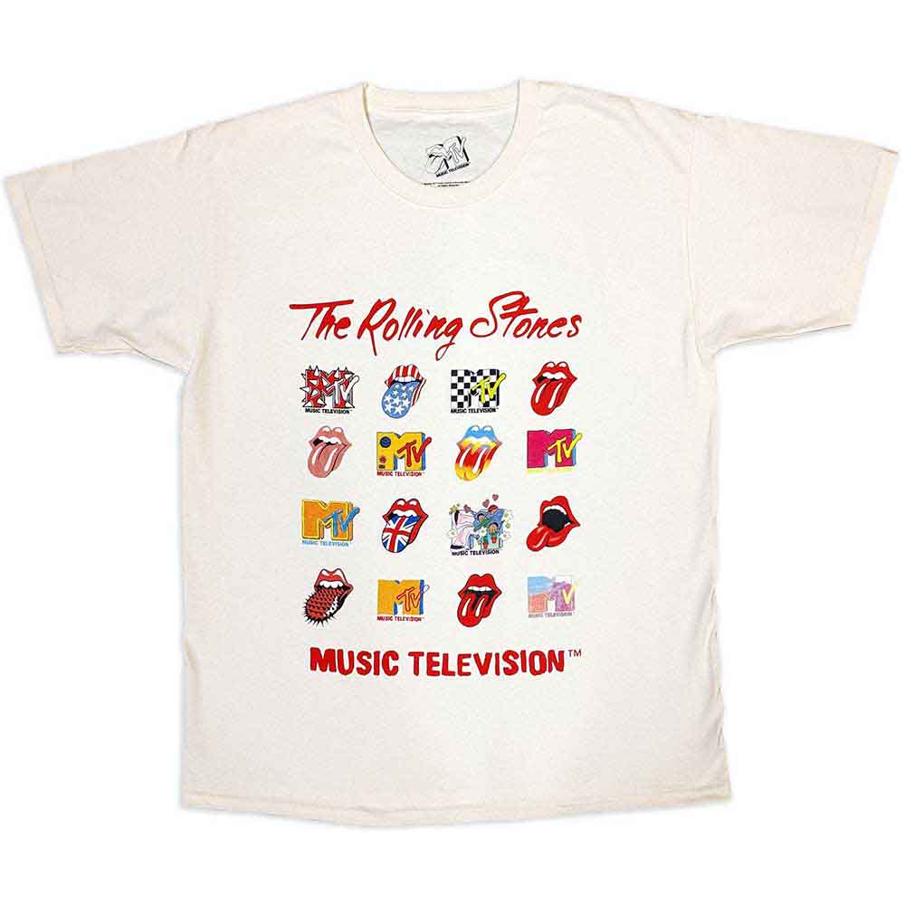 MTV Rolling Stones Logo Mashup Mens T Shirt