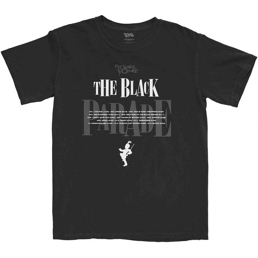 My Chemical Romance Track Listing Mens T Shirt
