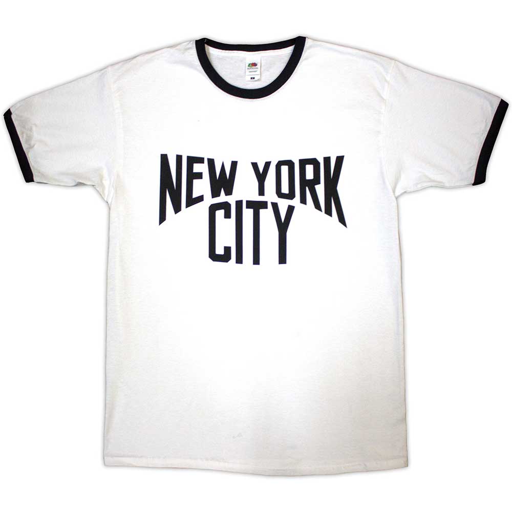 New York City Text Logo Mens T Shirt