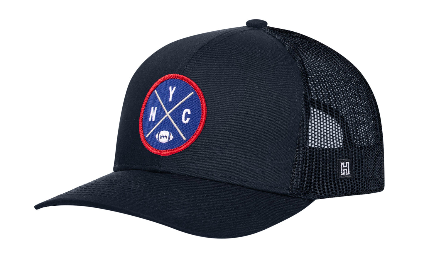 New York Trucker Haka Hat Black NYC X Football Snapback