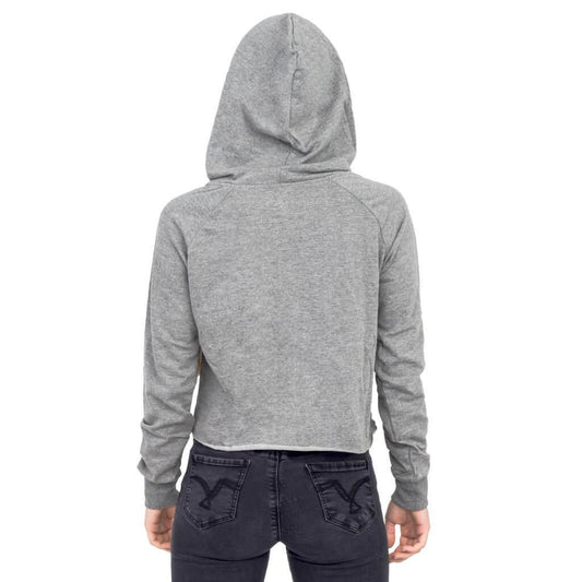 Nintendo Mario #1 Ladies Raw Edge Cropped Sweatshirt Hoodie