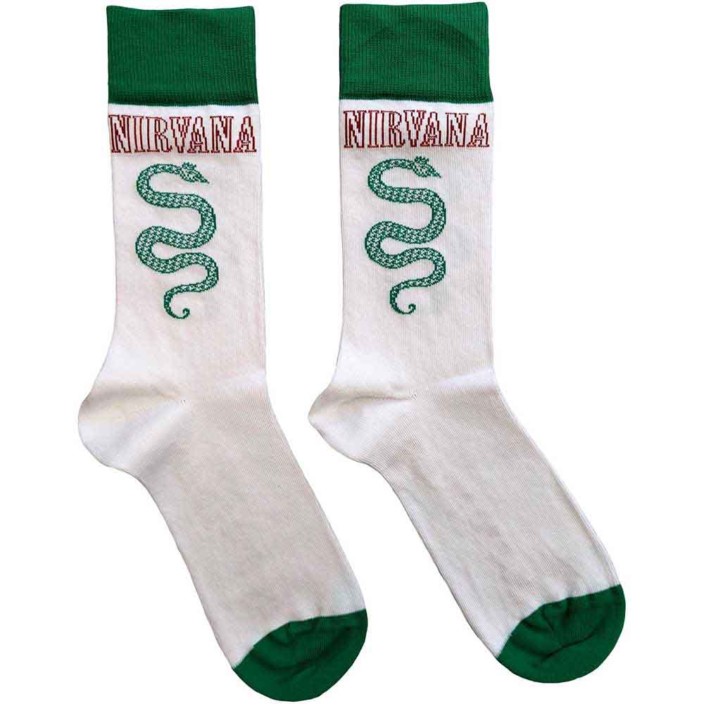 Nirvana Serve The Servants Socks White