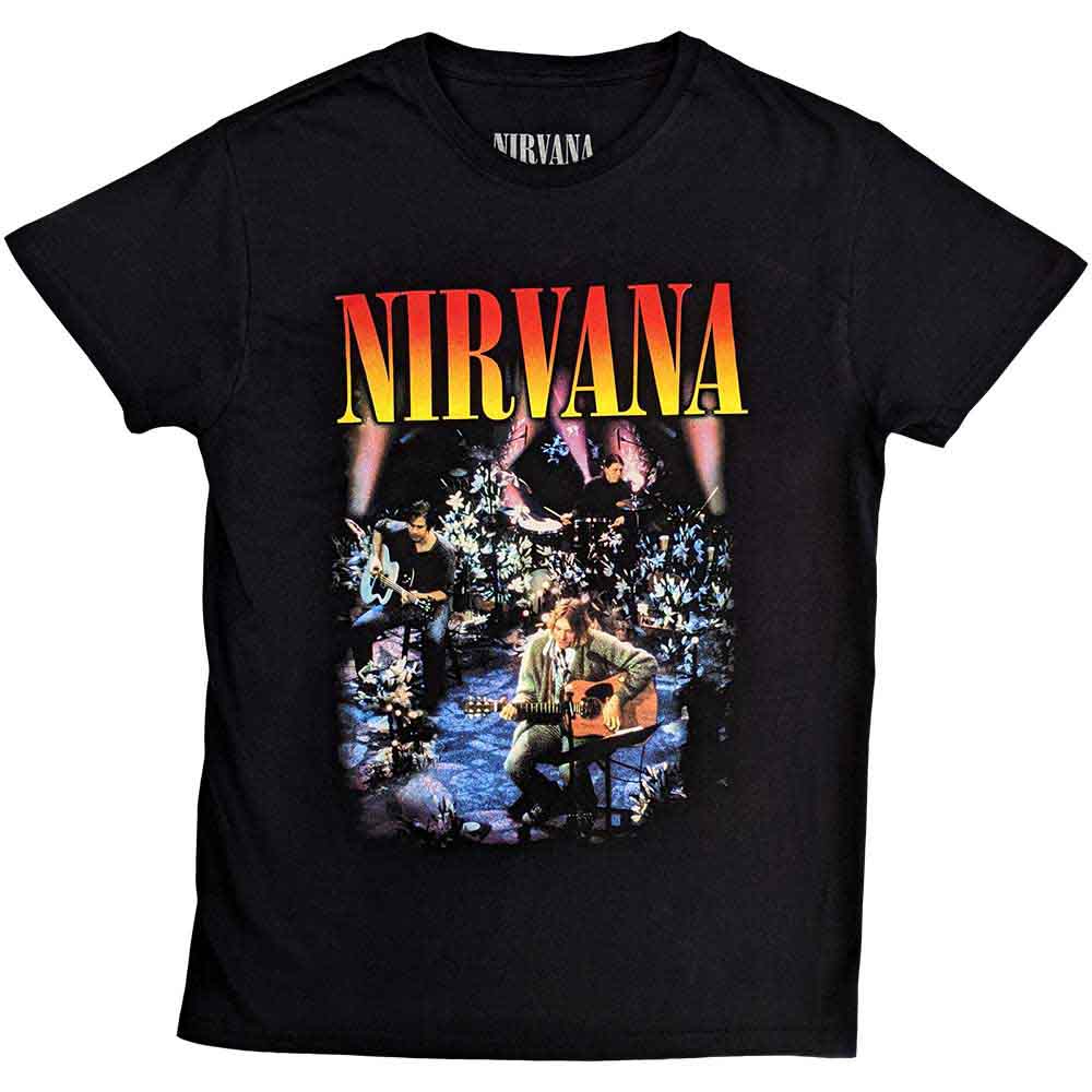 Nirvana Unplugged Photo Mens T Shirt