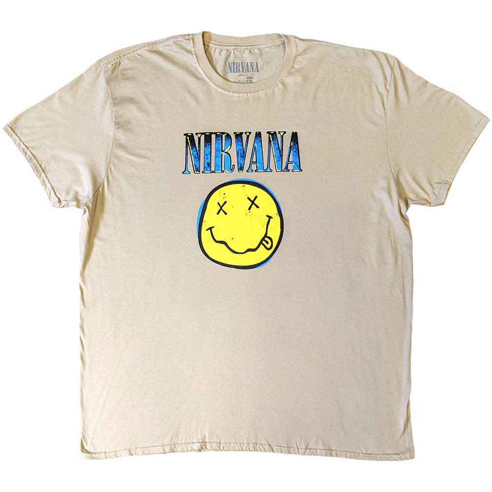 Nirvana Xerox Happy Face Mens T Shirt