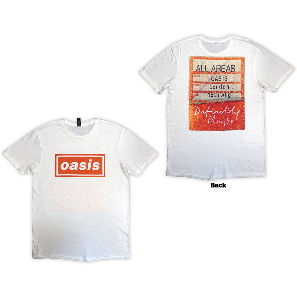 Oasis Definitely Maybe AAA Pass Mens T Shirt
