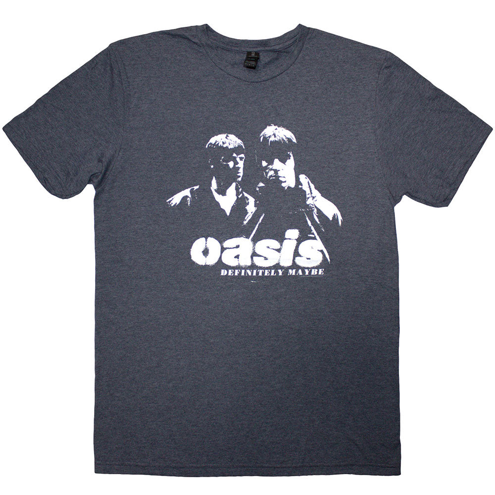 Oasis Definitely Maybe Photo Stencil Mens T Shirt