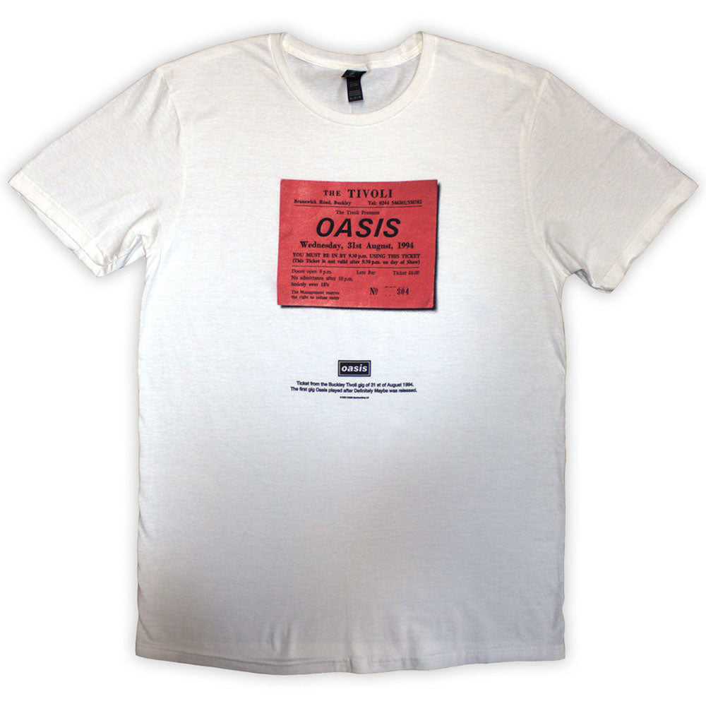 Oasis Definitely Maybe Ticket Stub Mens T Shirt