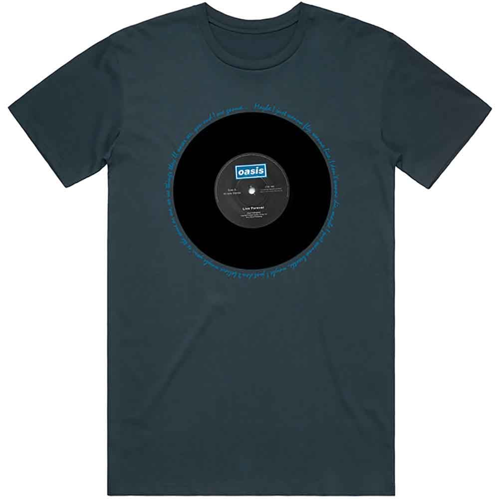 Oasis Live Forever Single Mens T Shirt