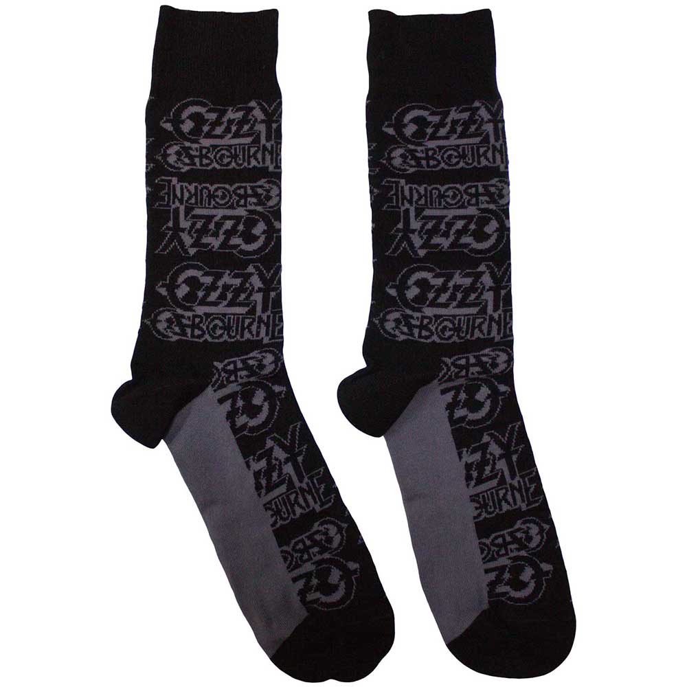 Ozzy Osbourne Logo Repeat Socks Black