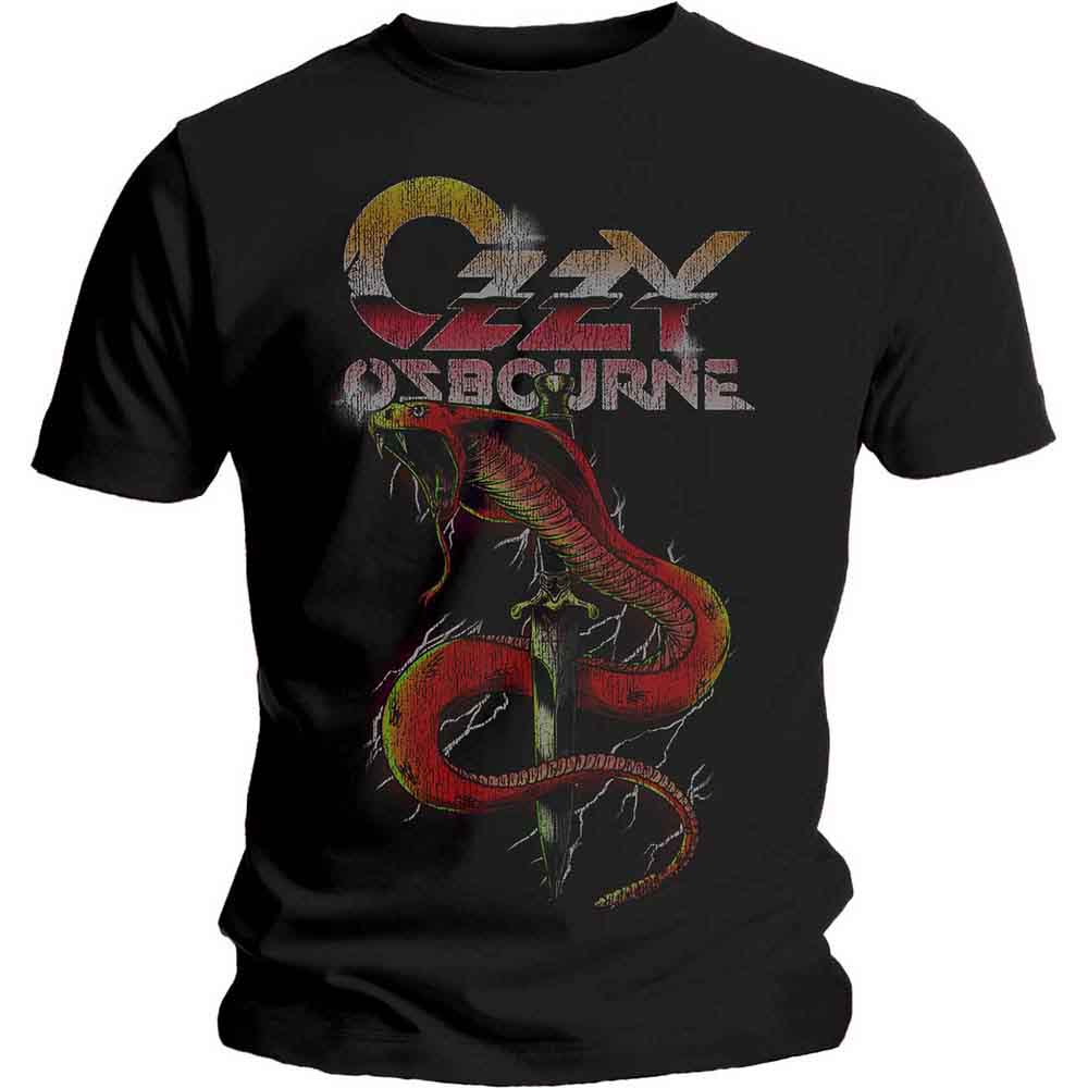 Ozzy Osbourne Vintage Snake Mens T Shirt