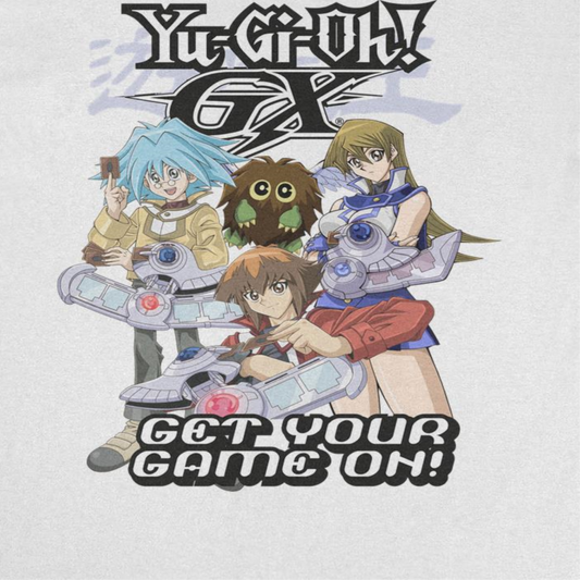 Yu-Gi-Oh GX Get Your Game On Mens T Shirt White