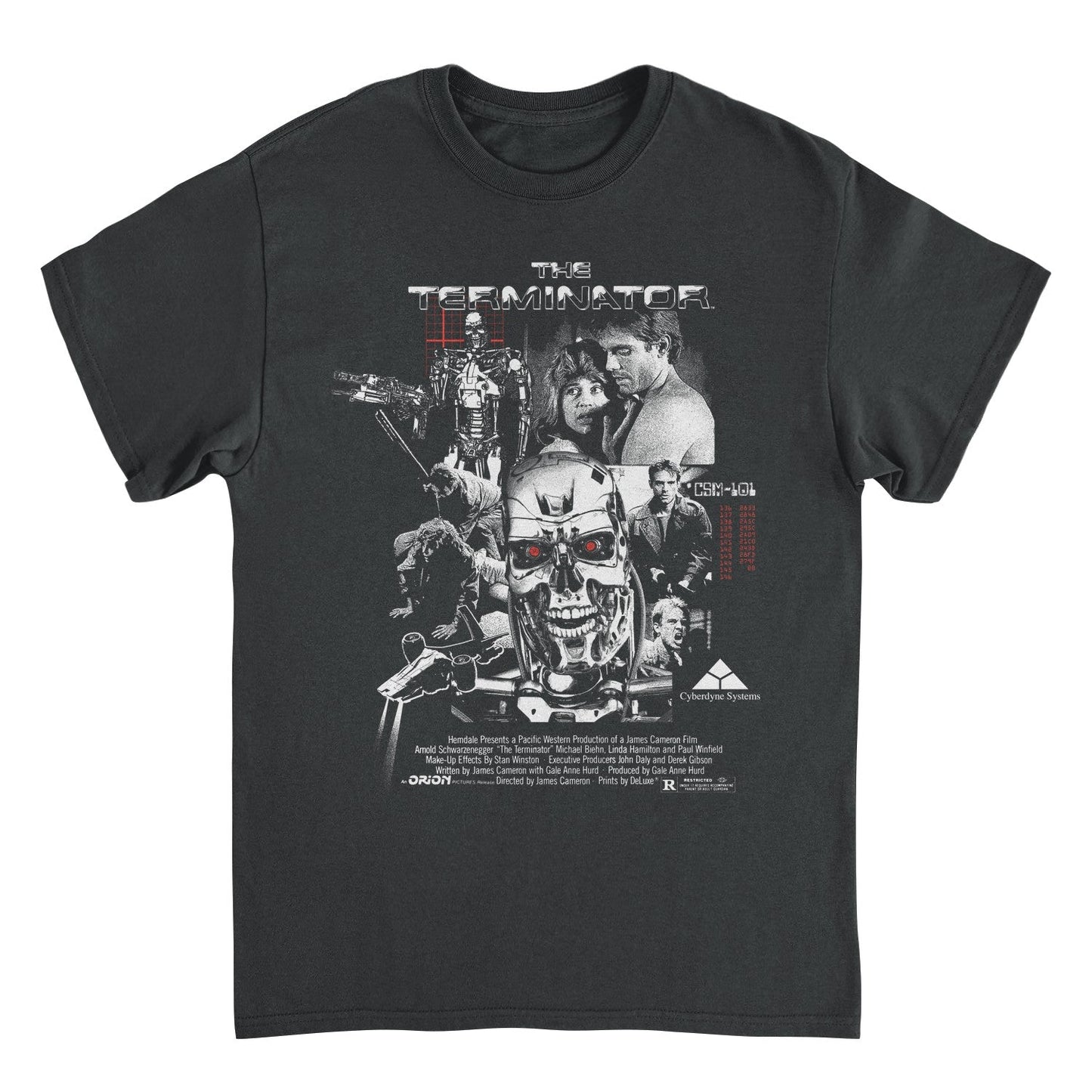 Terminator Movie Collage Mens T Shirt Black