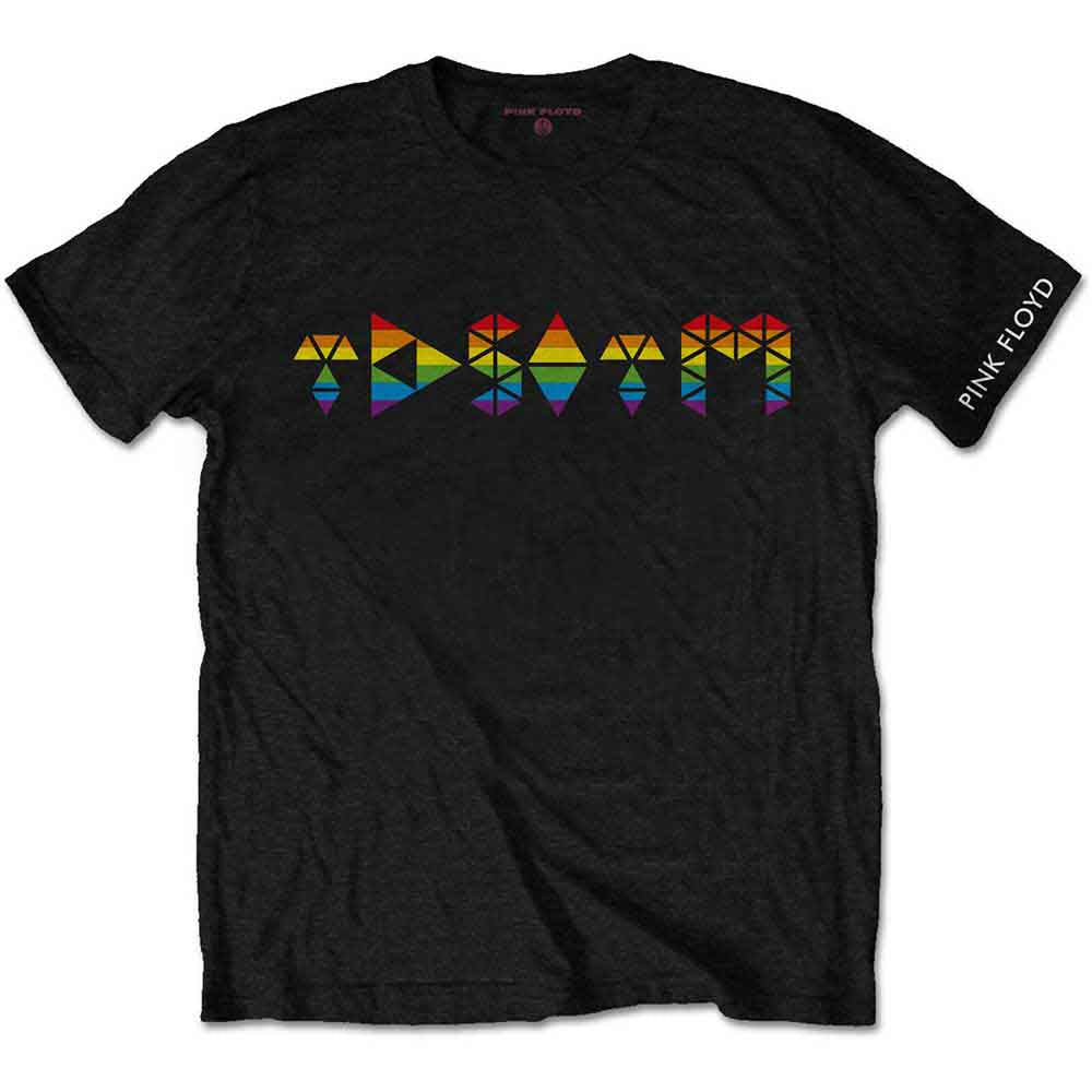 Pink Floyd Dark Side Prism Initials Mens T Shirt