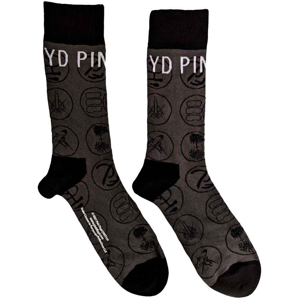 Pink Floyd Later Years Socks Grey