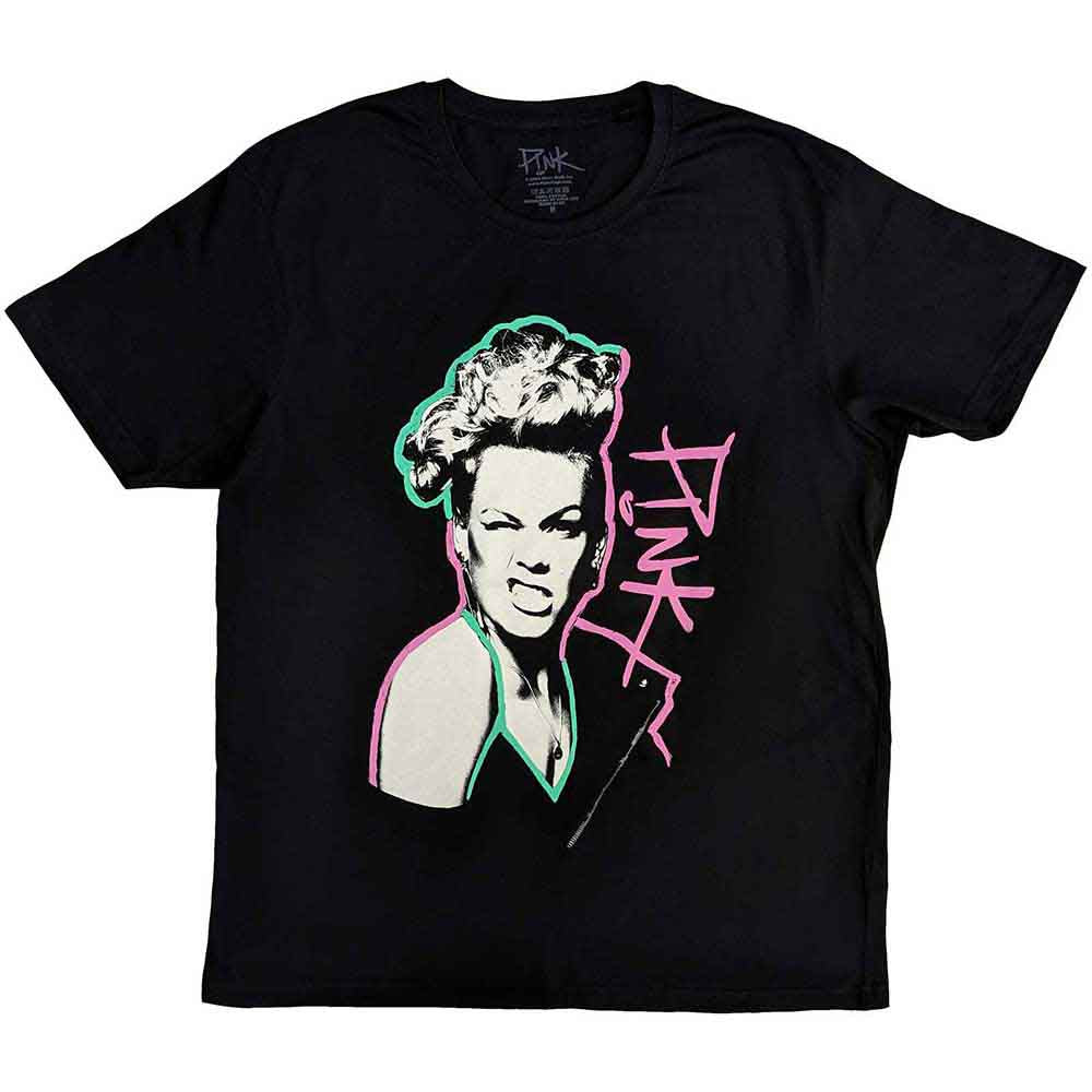Pink Paint Pen Mens T Shirt