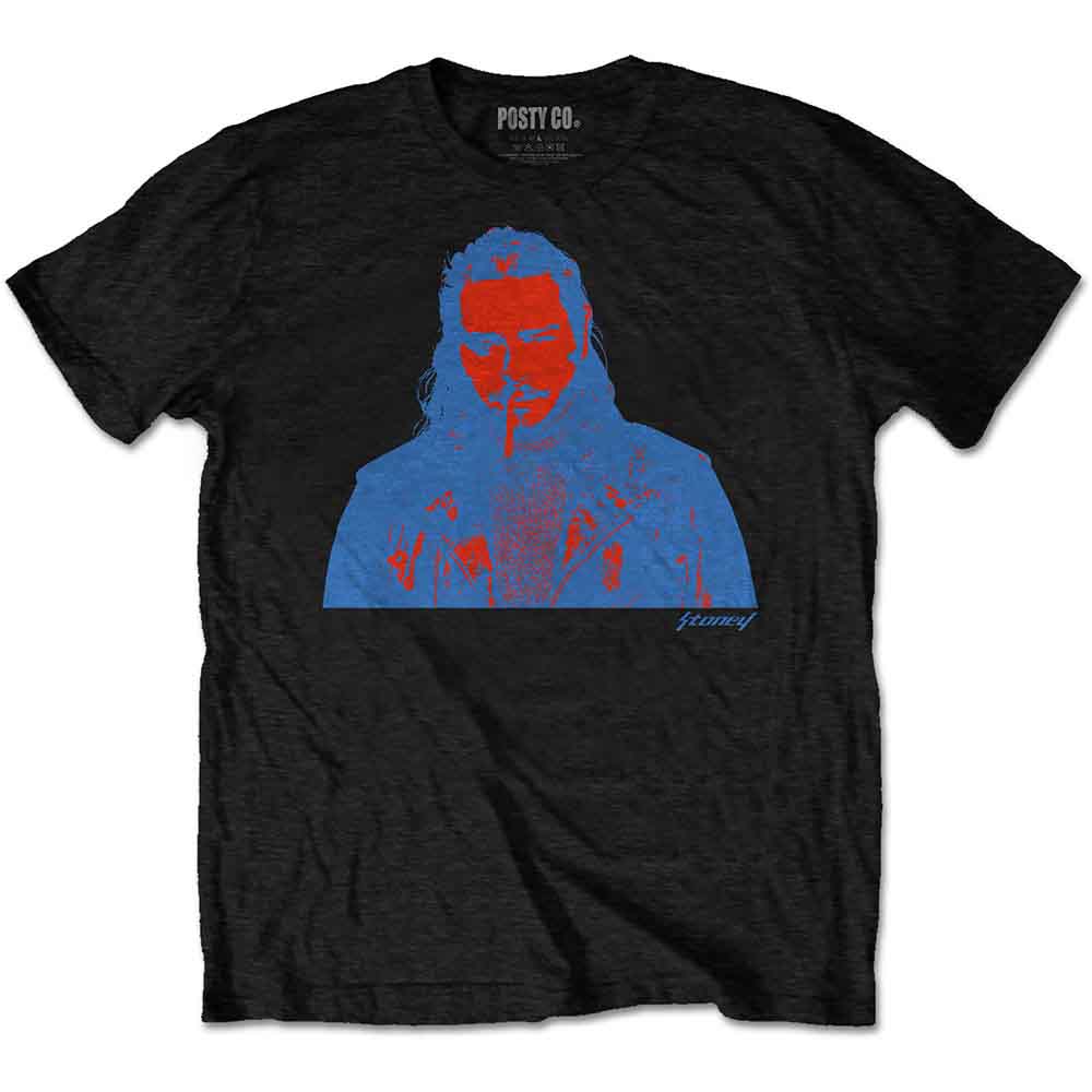 Post Malone Red & Blue Photo Mens T Shirt