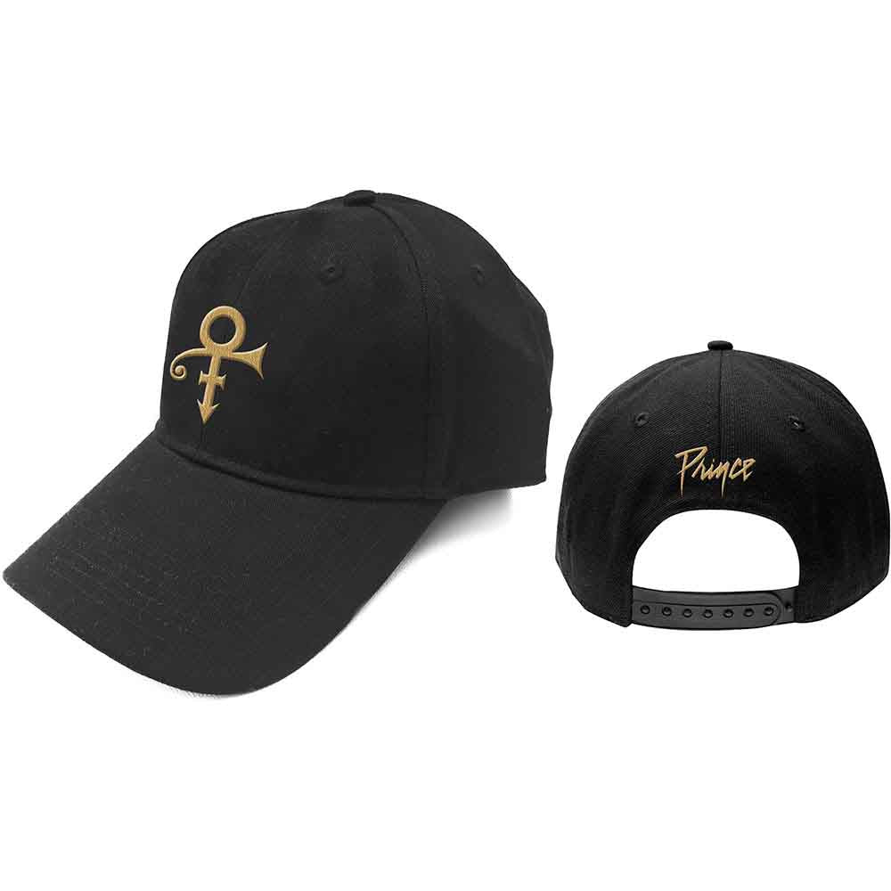 Prince Gold Symbol Hat Black