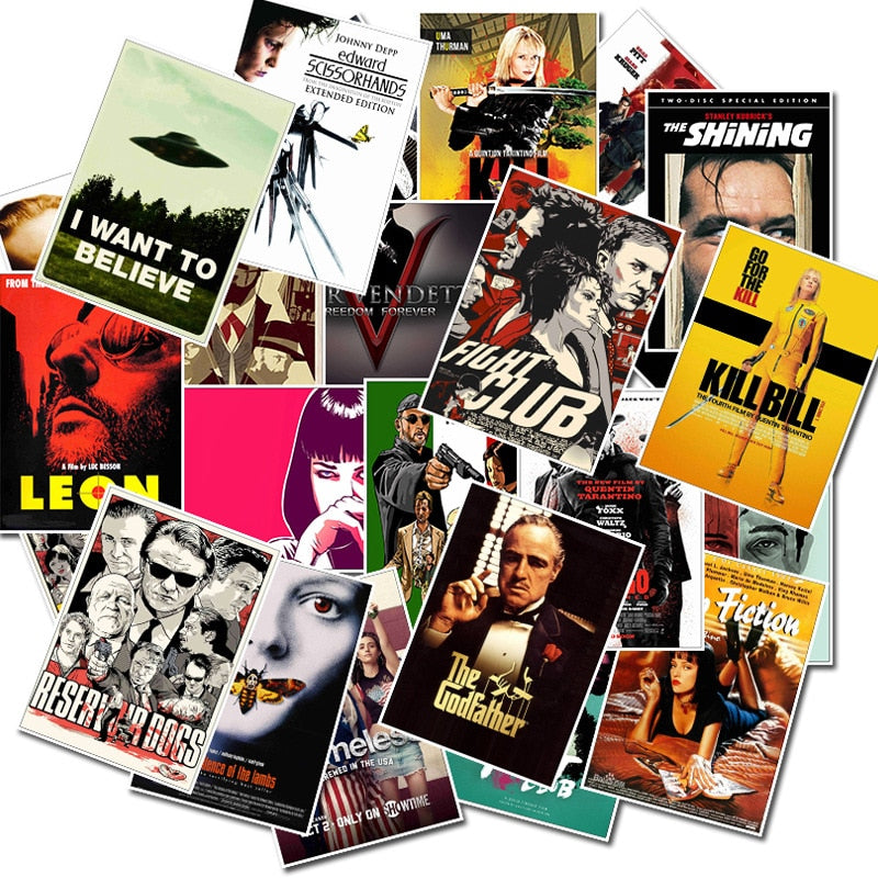 Classic Movie Stickers PVC Waterproof Stickers