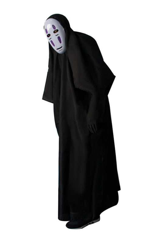 No Face Man Costume with Mask Gloves