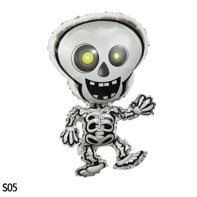 Halloween Cartoon Printed Foil Balloon Set