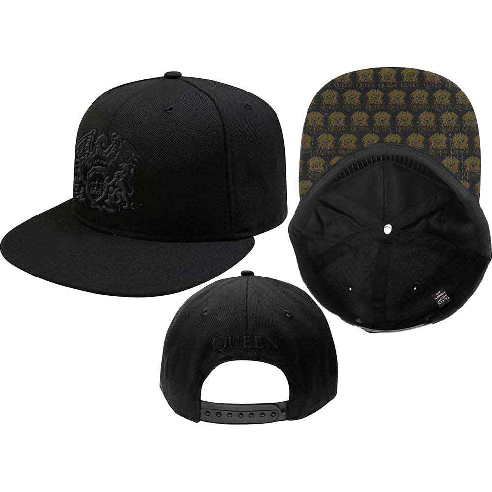 Queen Crest Hat Black