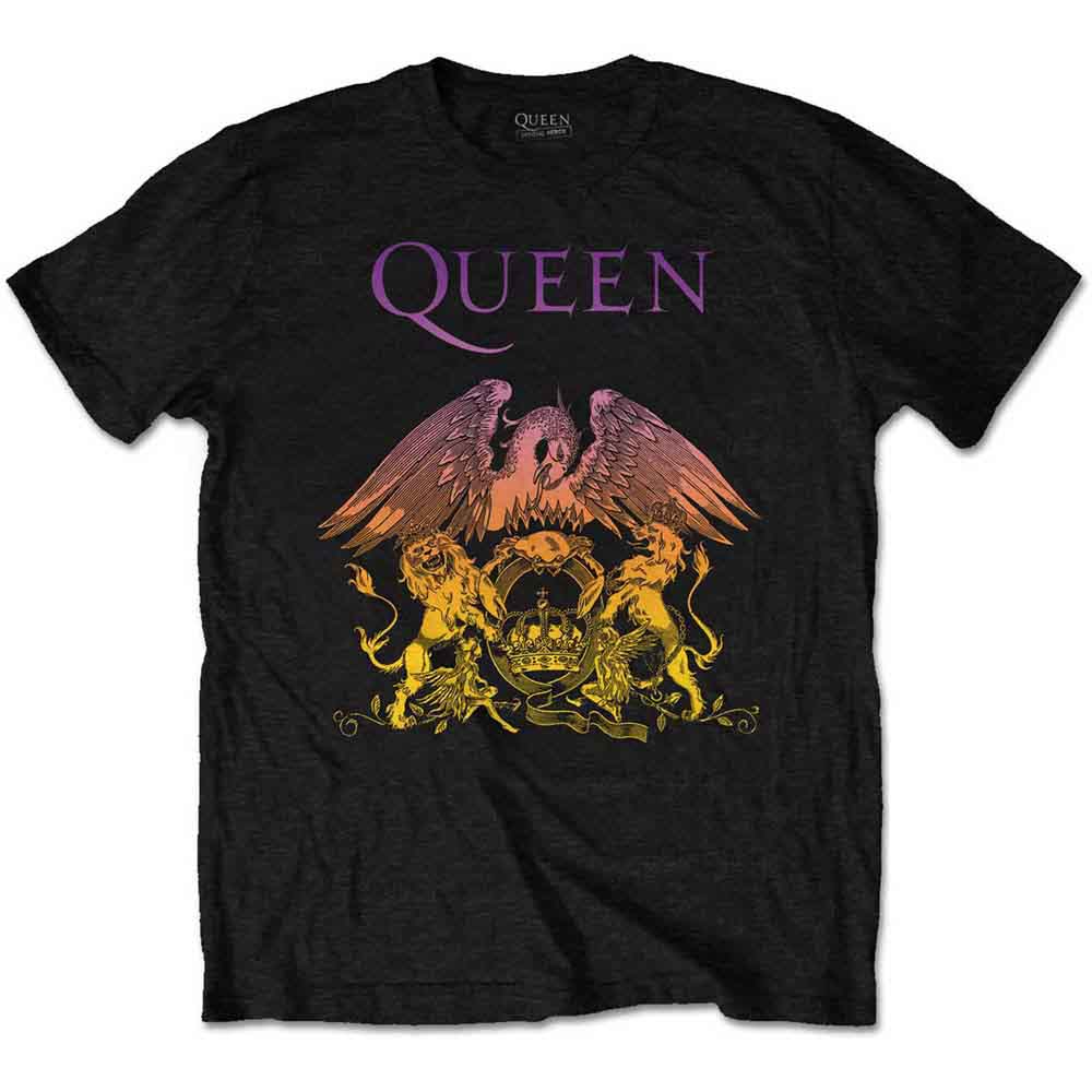 Queen Gradient Crest Mens T Shirt