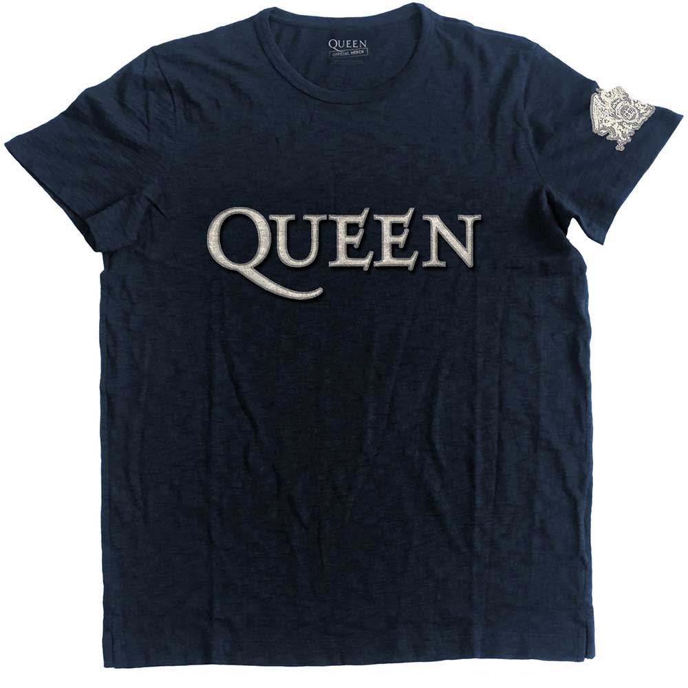 Queen Logo & Crest Mens T Shirt