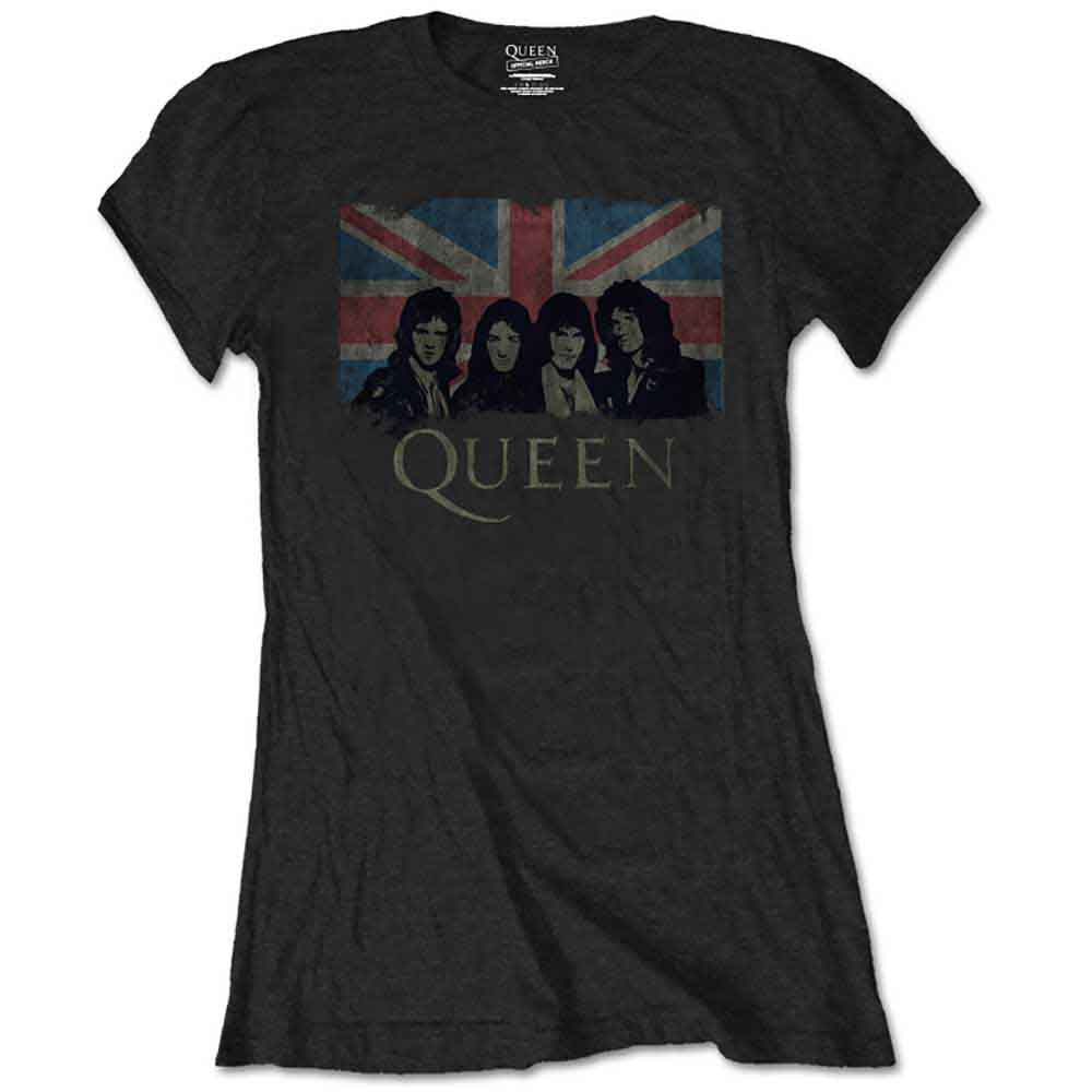 Queen Union Jack Womens T Shirt