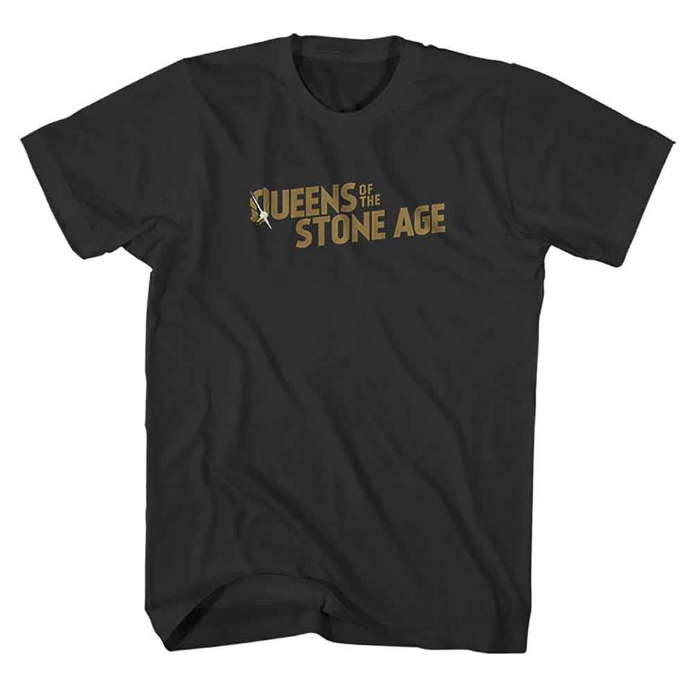 Queens Of The Stone Age Bullet Shot Logo Mens T Shirt
