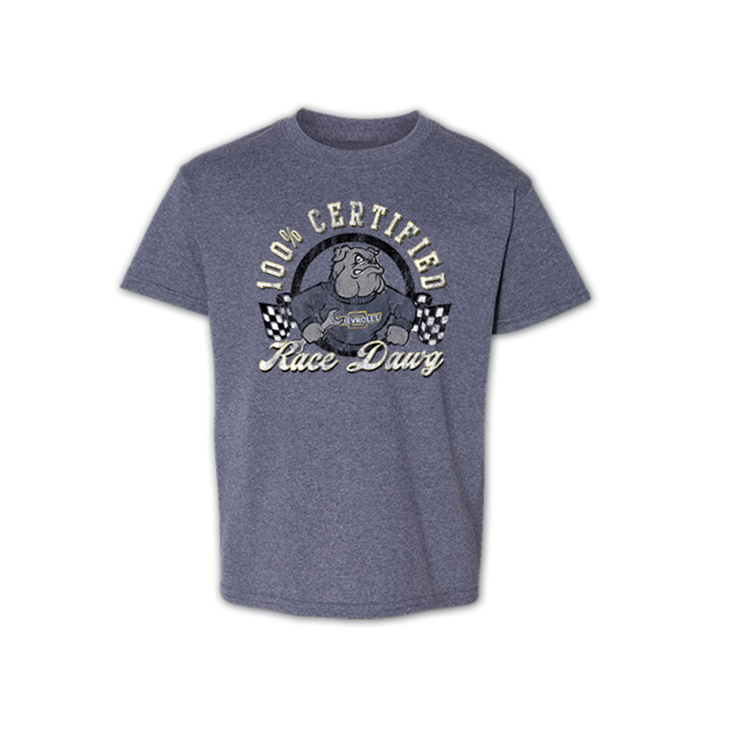 Chevrolet "Race Dawg" Youth Kids T Shirt Grey