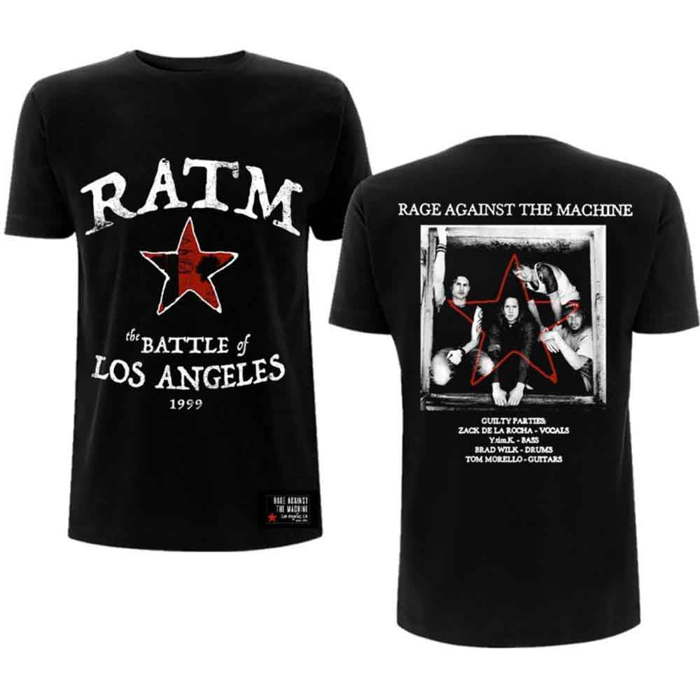 Rage Against The Machine Battle Star Mens T Shirt