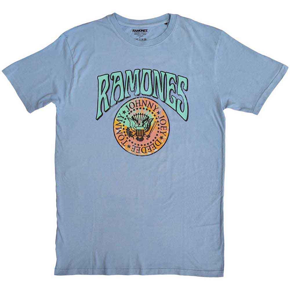 Ramones Crest Psych Mens T Shirt