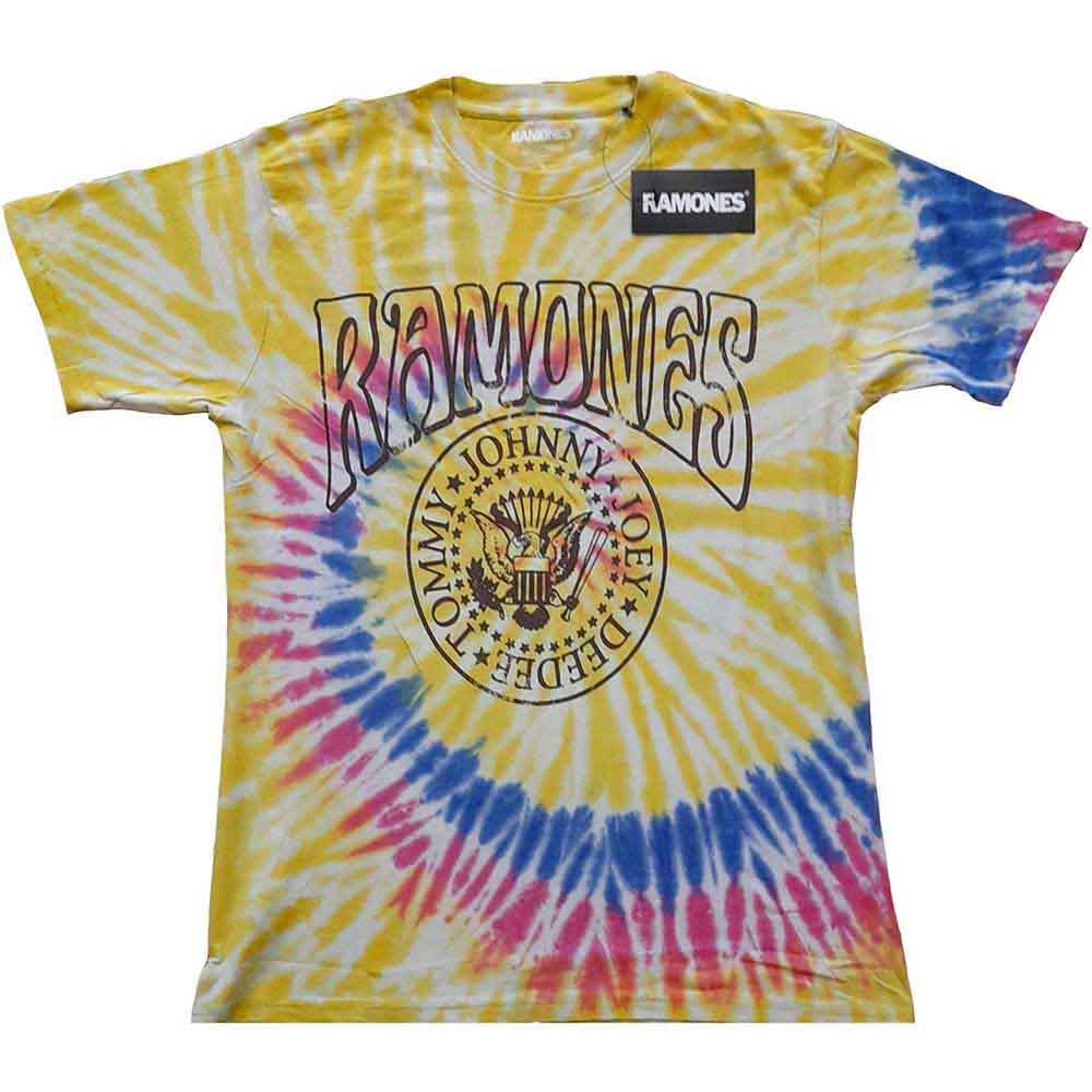 Ramones Crest Psych Mens T Shirt