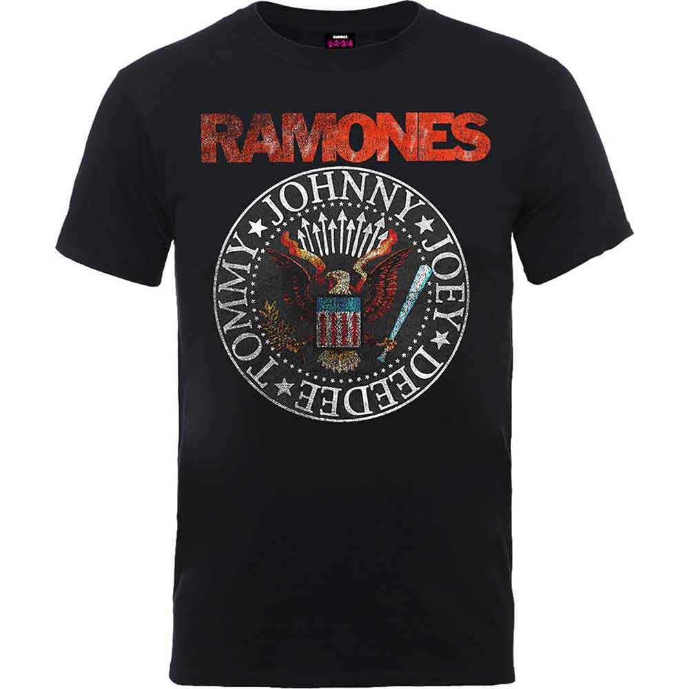 Ramones Vintage Eagle Seal Mens T Shirt