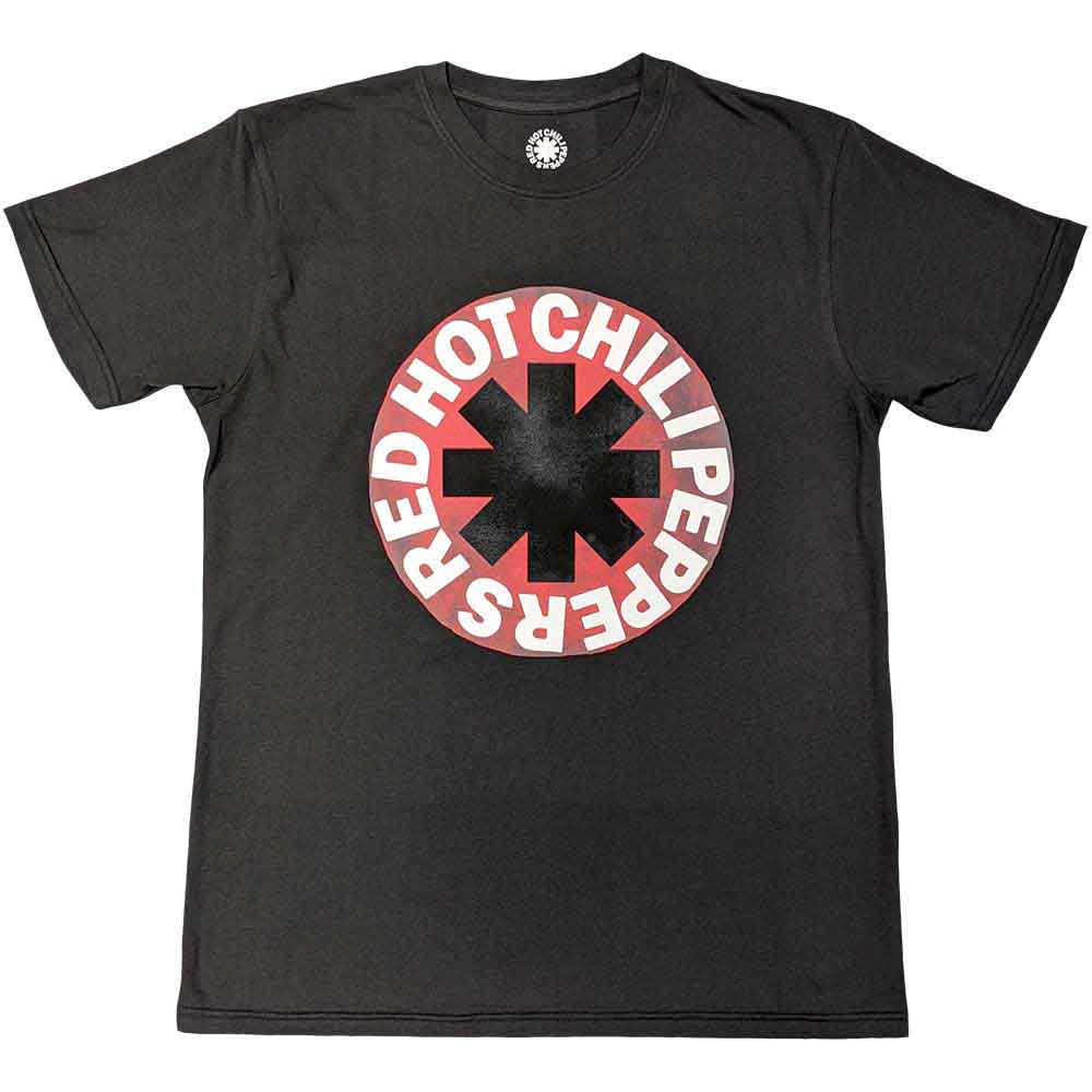RED HOT CHILI PEPPERS Red Circle Asterisk Mens T Shirt