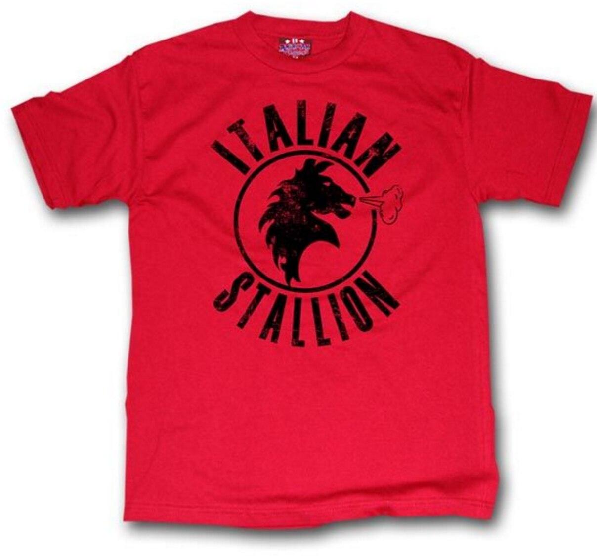 Rocky Balboa Italian Stallion Red T Shirt