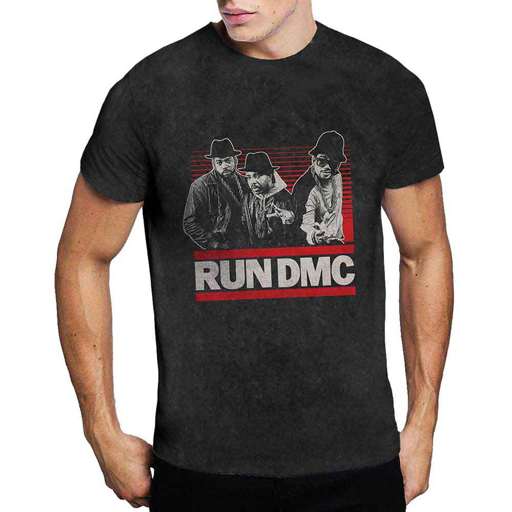 Run Dmc Gradient Bars Mens T Shirt
