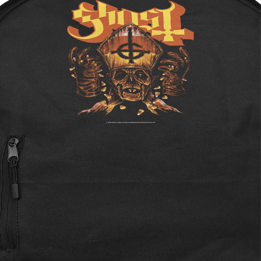 Ghost Candy Corn Backpack Bag Black