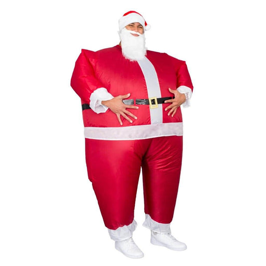 Santa Claus Inflatable Chub Suit® Costume With Beard and Hat