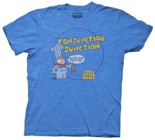 Schoolhouse Rock Conjunction Junction Adult T Shirt