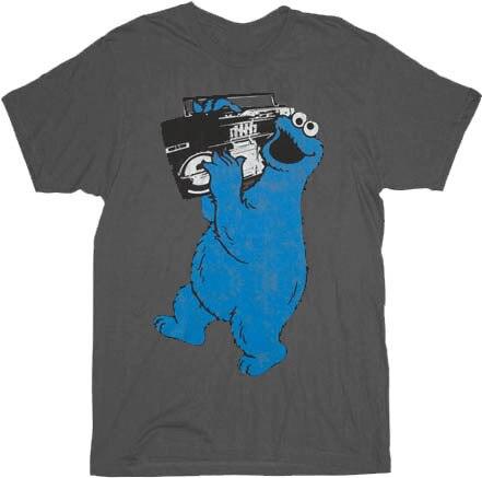 Sesame Street Cookie Monster Boombox T Shirt