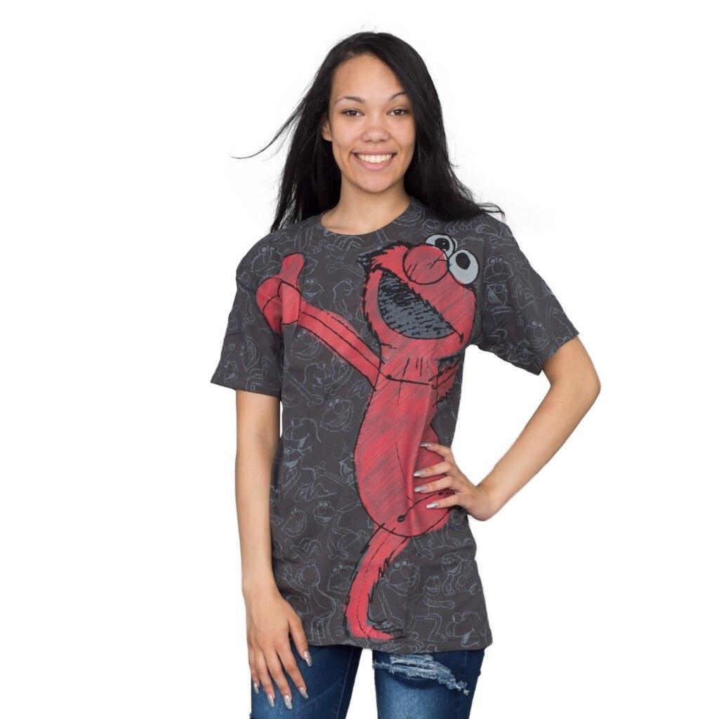 Sesame Street Elmo Sketch All Over T Shirt