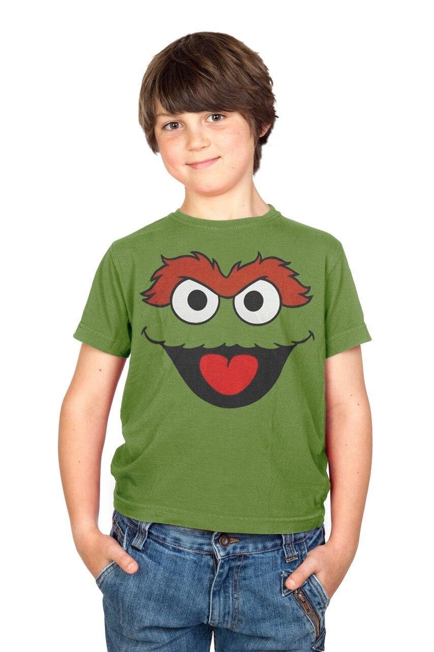 Sesame Street Oscar the Grouch Face T Shirt