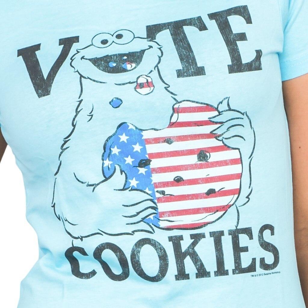Sesame Street Vote Cookies Cookie Monster T Shirt